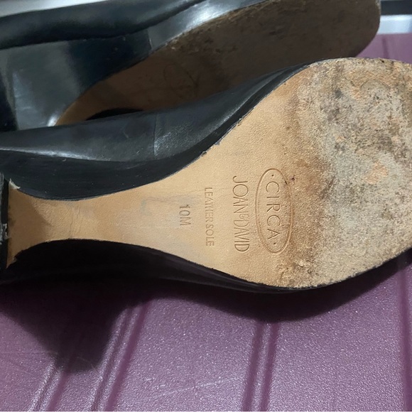 Open-Toe Leather Wedges - Picture 4 of 5